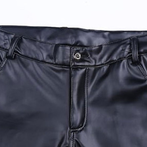 Pantalon en cuir pour homme, style actuel, taille mi-haute, haute qualité, respirant, léger, séchage rapide, mode décontractée - Product Image 5