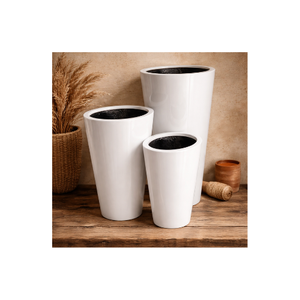 Pots à fleurs en fibre de verre à faible MOQ, nouveau modèle, pots de jardin pour intérieur, fournisseur Vietnamien - Product Image 1