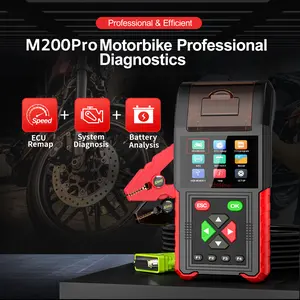Jag M200Pro ECU alat Program Remap sepeda motor, pemindai diagnostik Universal mendukung sebagian besar merek M200 Pro