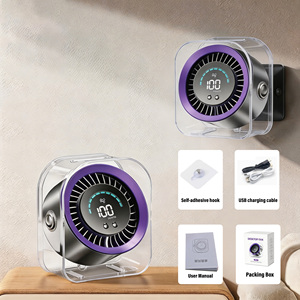 Ventilador de Mesa Pequeño con Flujo de Aire Potente, Funcionamiento Silencioso, Portátil, Velocidad Ajustable, Cabezal Giratorio de 360 Grados, Mini Ventilador Personal - Product Image 1