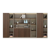 Bureau de direction moderne convertible, extensible, modulaire, avec armoire de rangement en bois de luxe, mobilier de bureau OEM