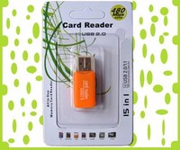 Lecteur de cartes TF/SD USB externe haute vitesse pas cher de Chine pour PC, ordinateur portable et appareils mobiles