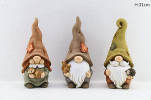 Gnomos de Jardín en Oferta 2024, Estatua de Gnomo con Forma de Hongo y Calabaza, Regalo de Acción de Gracias, Luz Solar, Adornos de Resina para Jardín - Product Image 4