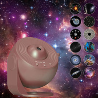 Nouveau design, projecteur d'étoiles créatif ABS à couleur moyenne, lumière rotative dynamique, atmosphère galaxie, chambre à coucher, univers de rêve RGB