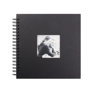 Album fotografico nero all'ingrosso libro con rilegatura a spirale Album con copertina rigida Scrapbook per foto - Product Image 1