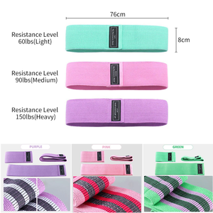 Không trượt Yoga Workout Vòng glutes chân tập thể dục ngồi xổm tập thể dục đàn hồi chiến lợi phẩm hip ban nhạc kháng Bộ ban nhạc - Product Image 3