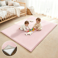 Nouveau tapis de jeu pour enfants en éponge épaisse inclinée anti-chute, tapis amovible antidérapant avec housse lavable, tapis tatami