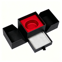 Boîte cadeau rigide personnalisée de luxe avec double porte et insert en mousse, emballage en papier écologique pour fabricants de cadeaux et d'artisanat