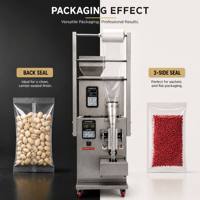 Machine d'emballage verticale multifonctionnelle automatique pour le remplissage et la fermeture de sachets de poudre, granulés, céréales, aliments, chips, bâtonnets, pop-corn