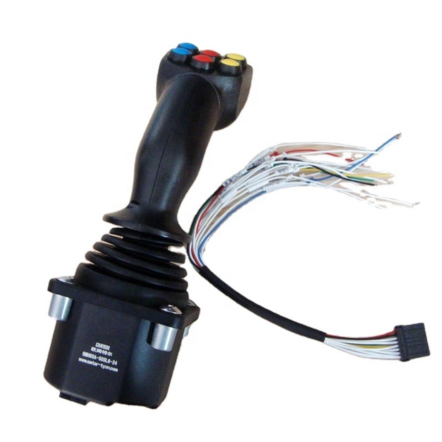 OMH60A-50SL6-24  hand grip industrial joystick control operate front-after left-right for crane  excavator hydraulic joystick