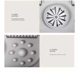 Portable Collapsible Heated Shiatsu Foot <b>Massage</b> Roller Pedicure <b>Machine</b> Electric Pedicure Foot Spa Bath Massager - Product Image 3