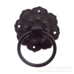 Battant de porte en fonte Xinyang Guyi M-15, poignée en forme de tête d'animal pour porte en bois, style traditionnel - Product Image 5