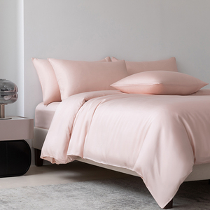 Ensemble de literie certifié OEKO-TEX 100% Lyocell, 4 pièces, ensemble de draps respirants et doux pour la maison, l'hôtel, disponible en taille Queen et King - Product Image 2