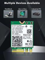 La más nueva tarjeta inalámbrica AX210 de gran venta para Intel AX210NGW WIFI6E 3 banda 5374Mbps M.2 tarjeta Wifi NGFF BT5.3