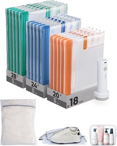 <span class=keywords><strong>Bolsas</strong></span> de Almacenamiento <span class=keywords><strong>al</strong></span> Vacío <span class=keywords><strong>para</strong></span> Viajes con Bomba de Aire Recargable, <span class=keywords><strong>Bolsas</strong></span> Ahorradoras de Espacio Portátiles, Bolsa de Sellado <span class=keywords><strong>al</strong></span> Vacío <span class=keywords><strong>para</strong></span> Viajes y Hogar - Product Image 1