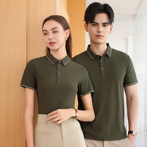 Logotipo personalizado bordado impresión verano Casual manga corta Pike Horse uniforme camiseta <span class=keywords><strong>para</strong></span> hombres mujeres tejido cuello redondo diseño - Product Image 3