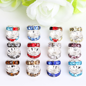 2025 Nueva Venta caliente 4mm 6mm 8mm 10mm redondo Rondelle cristal Rhinestone espaciador cuentas listas para enviar - Product Image 4