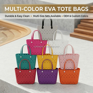 Sac fourre-tout EVA haute capacité du fabricant, imperméable et lavable, en caoutchouc, idéal pour la plage, les vacances d'été, les fêtes en bateau, la piscine et les voyages. - Product Image 2