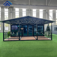 Casa Contenedor Modular Prefabricada de Lujo de 20 pies, Expandible, de Doble Ala, Moderna, Plegable, Portátil, Casa Pequeña Móvil, Casa de Huéspedes