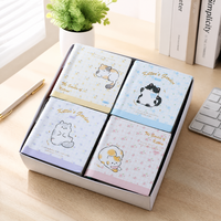 Cuaderno Cuadrado Kawaii de Bolsillo A7 con Mini Bolígrafo, Páginas Sin Líneas, 100 Hojas, 80GSM, Papelería Infantil al por Mayor