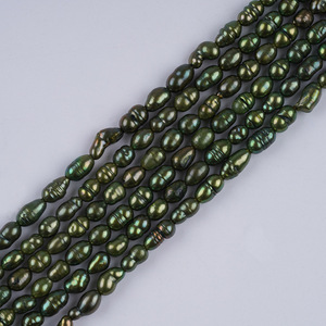 Promotion pour les perles de Zhuji, perles d'eau douce naturelles de 3-4 mm, trou latéral, double face, blanc/rose clair, pour collier DIY, accessoires de bijoux - Product Image 3