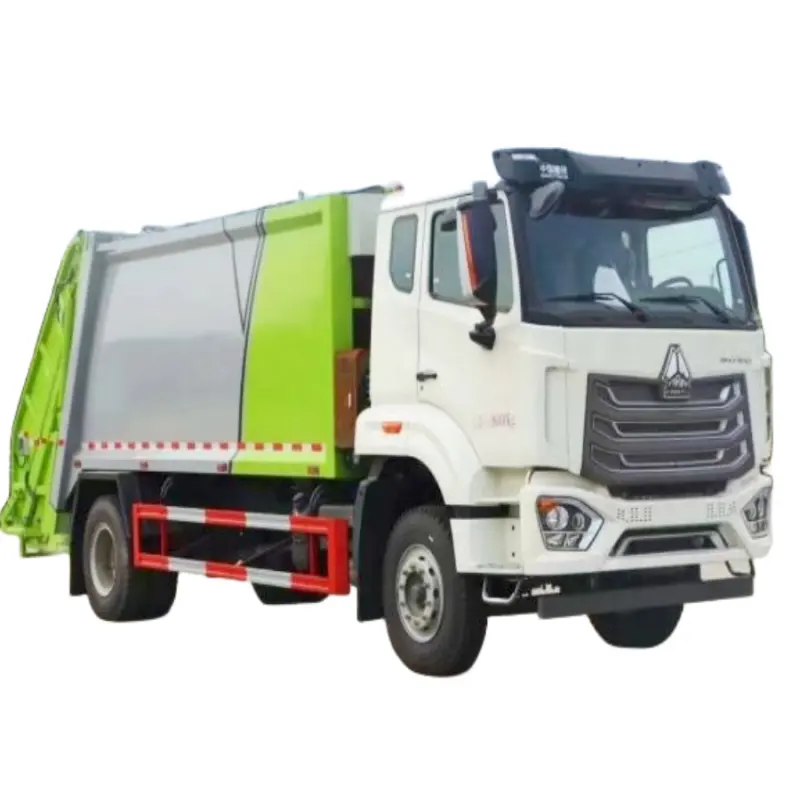 Giá rẻ HOWO Xe tải rác từ chối compactor Xe tải rác phía sau loader Diecast Xe tải rác RC để bán