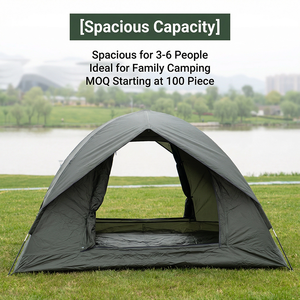 Camping Hiking <b>Tent</b> 5-6 People Double-Layer One Bedroom <b>Large</b> Space 1500-2000mm Waterproof Sun-Proof Four-Season Outdoor Jungle - Product Image 3