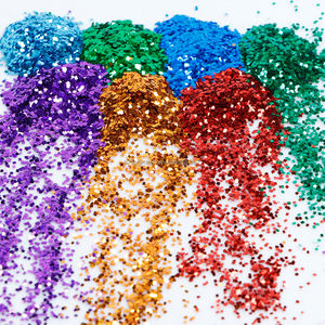 Toplu Mavi Yeşil Mor Altın Kare Şekilli Simler Polyester Simler Pul Balıkçılık Yemleri için Silikon Plastikler - Product Image 3