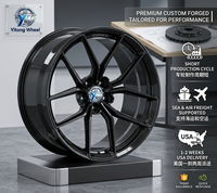 Rines de Aleación de Aluminio Forjado Personalizados en Negro Brillante de 18 a 22 Pulgadas para BMW M2 M3 M4 M5 E90 E92, Mercedes CLA C43, Porsche Taycan