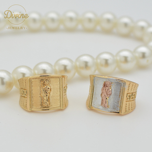 Anelli di Lusso Vintage Placcati in Oro 18k, Produzione Originale di Fabbrica - Product Image 6