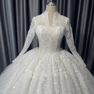 Vestido de Novia Musulmán de Manga Larga, Vestido de Novia Principal, Nuevo Vestido de Novia Lscm33 - Product Image 5