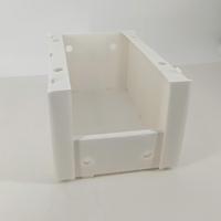 Boîte de rangement industrielle en plastique ondulé pliable et empilable, écologique, résistante, imperméable, promotion personnalisée pour les épiceries