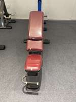 Banc horizontal réglable en métal, stable, pour entraînement de force, équipement de fitness multifonctionnel