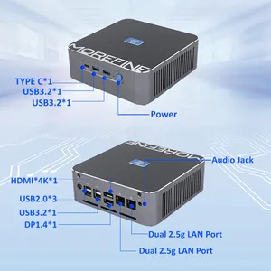 MOREFINE S600 Factory Wholesale Mini Pc Core I9-12900H/i9-13900H DDR5/5200MHZ/SO DIMM Mini Pc