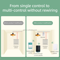 10A Mini Tuya Smart Wall Lights Switch Wifi Switch Smart Life App Télécommande pour Alexa Google Home Slimme Schakelaar