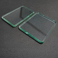 Panneaux de verre sur mesure de petite taille, bords polis plats, 2mm 3mm 4mm 5mm, trempés ou recuits, pour cadres photo et armoires, vente en gros
