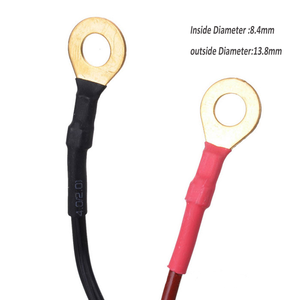 Cavo di Prolunga per Batteria Moto 12AWG con Connettore SAE a 2 Pin e Terminale ad Anello con Fusibile 15A Rivestimento in PVC Rosso/Nero 3ft/5ft - Product Image 2