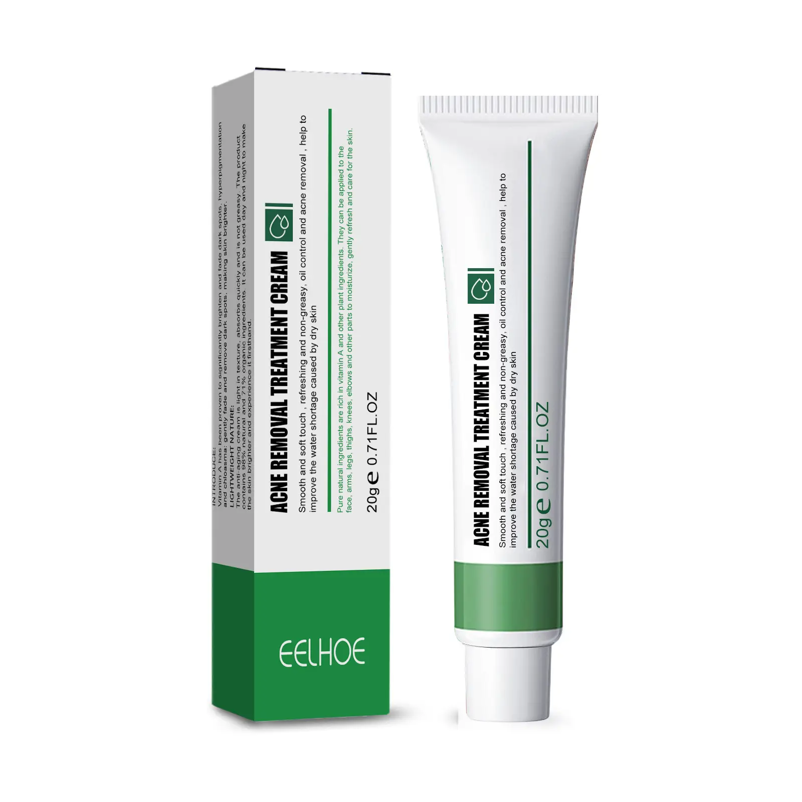EELHOE Facial Treatment Cream Acne Cream Pimple Removal Brightening Moisturizing Acne Face Cream