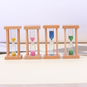 Sablier en verre moderne, écologique, fait à la main, durable, 1, 3, 5 minutes, décoration pour bureau/salon - Cadeau de mariage/anniversaire - Product Image 3