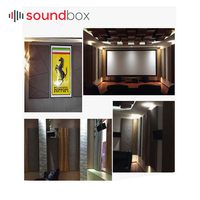 Panneau acoustique recouvert de tissu Anti-feu, panneau absorbant le son, pour le cinéma, le plafond