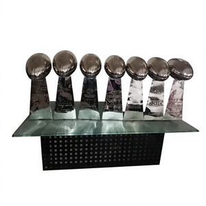 CHAMP KING Premium Football Championship <b>Trophy</b> Metal Mirror Finish Durable Customized Award - Product Image 4