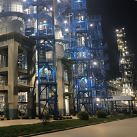 Usine de distillation de pétrole brut conforme aux normes ASME industrielles, machine de raffinage d'huile atmosphérique sous vide