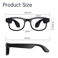 Lunettes Intelligentes G2 Pro AI avec Caméra HD 800W, Enregistrement Vidéo Anti-tremblement, Batterie 290mAh, Lunettes Connectées Portables, Prise en Charge OEM et Vente en Gros
