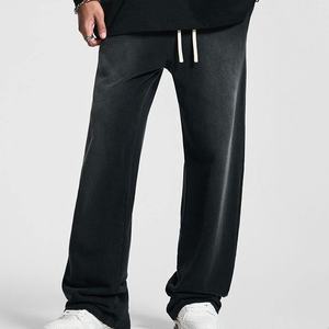 Midweight High Quality Breathable Casual Loose <strong>Drawstring</strong> Straight Streetwear Sweatpants Baggy <strong>Trousers</strong> Men - Product Image 4