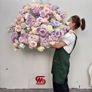 ZKAI <span class=keywords><strong>Fleurs</strong></span> <span class=keywords><strong>artificielles</strong></span> bon marché Roses <span class=keywords><strong>artificielles</strong></span> Décoration florale de mariage <span class=keywords><strong>Bouquet</strong></span> <span class=keywords><strong>Fleurs</strong></span> en soie Feuilles de rose pour la maison Jardin Fête - Product Image 1