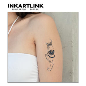 Vente en gros de tatouages temporaires papillon, lys araignée, <span class=keywords><strong>jaguar</strong></span>, autocollants imperméables, floraux, semi-permanents, art corporel, approvisionnement en vrac - Product Image 2