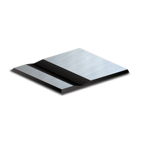Surface en argent brossé ABS double couleur plaque cnc gravure deux couches feuille de couleur CO2 laser gravé marquage feuille de plastique