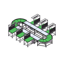 Table d'opération d'établi antistatique Bifa bande lopende d'inspection bureau de ligne de production d'assemblage d'atelier avec convoyeur à bande