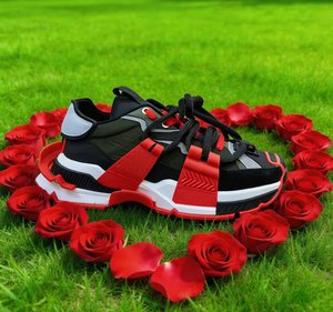 Chaussures pour hommes de qualité supérieure avec lacets noirs, dessus en cuir véritable respirant, design antidérapant, nouveau style, chaussures de marche décontractées QJMP - Product Image 1