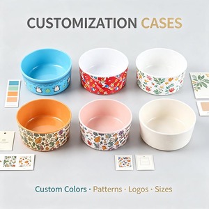 Tazón de Melamina Personalizable de 17 cm con Patrones Impresos – Apto para Alimentos, Apto para Lavavajillas, Libre de BPA para Niños y Uso Comercial - Product Image 2
